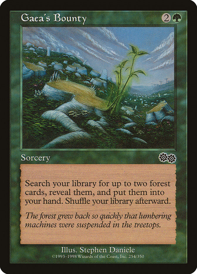 Gaea's Bounty – Common Magic: The Gathering card from Urza's Saga (#254)