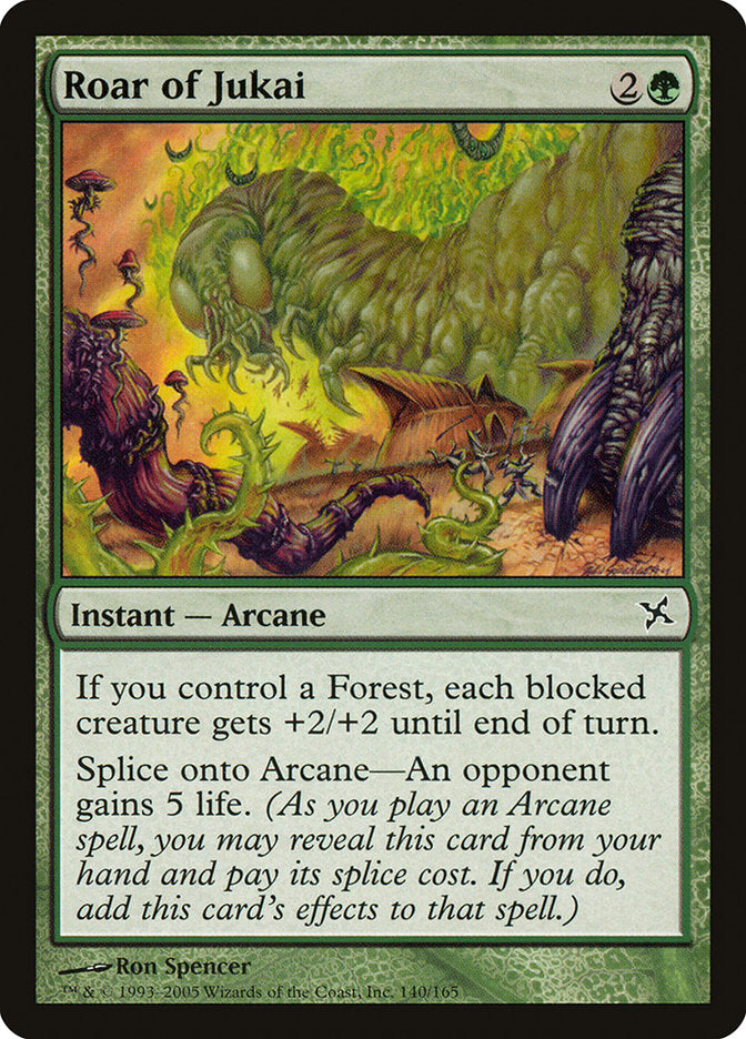Roar of Jukai – Common Magic: The Gathering card from Betrayers of Kamigawa (#140)