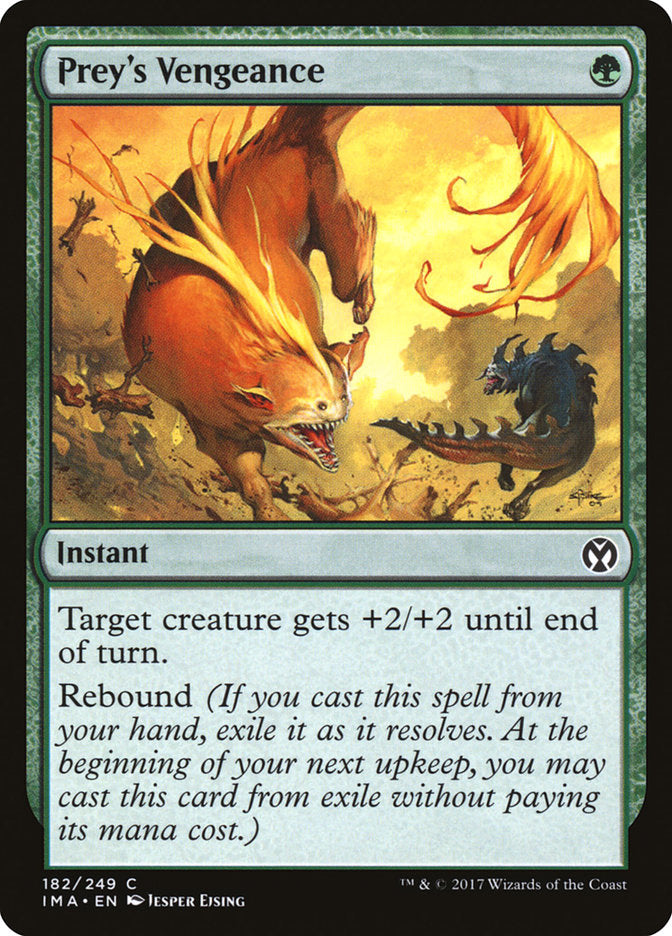 Prey's Vengeance – Common Magic: The Gathering card from Iconic Masters (#182)