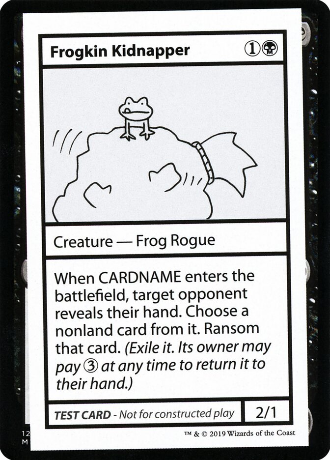 Frogkin Kidnapper – Rare Magic: The Gathering card from Mystery Booster Playtest Cards 2021 (#42)