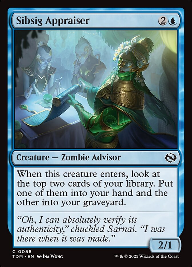 Sibsig Appraiser – Common Magic: The Gathering card from Tarkir: Dragonstorm (#56)