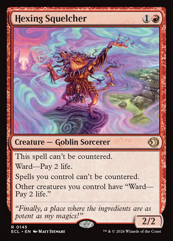 Hexing Squelcher – Rare Magic: The Gathering card from Lorwyn Eclipsed (#145)