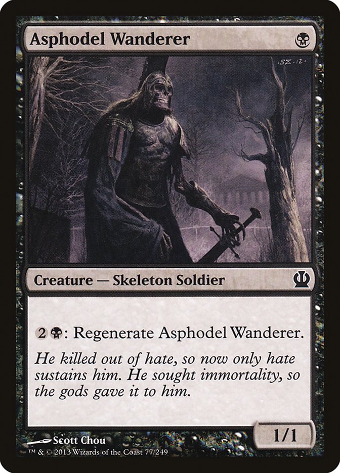 Asphodel Wanderer – Common Magic: The Gathering card from Theros (#77)