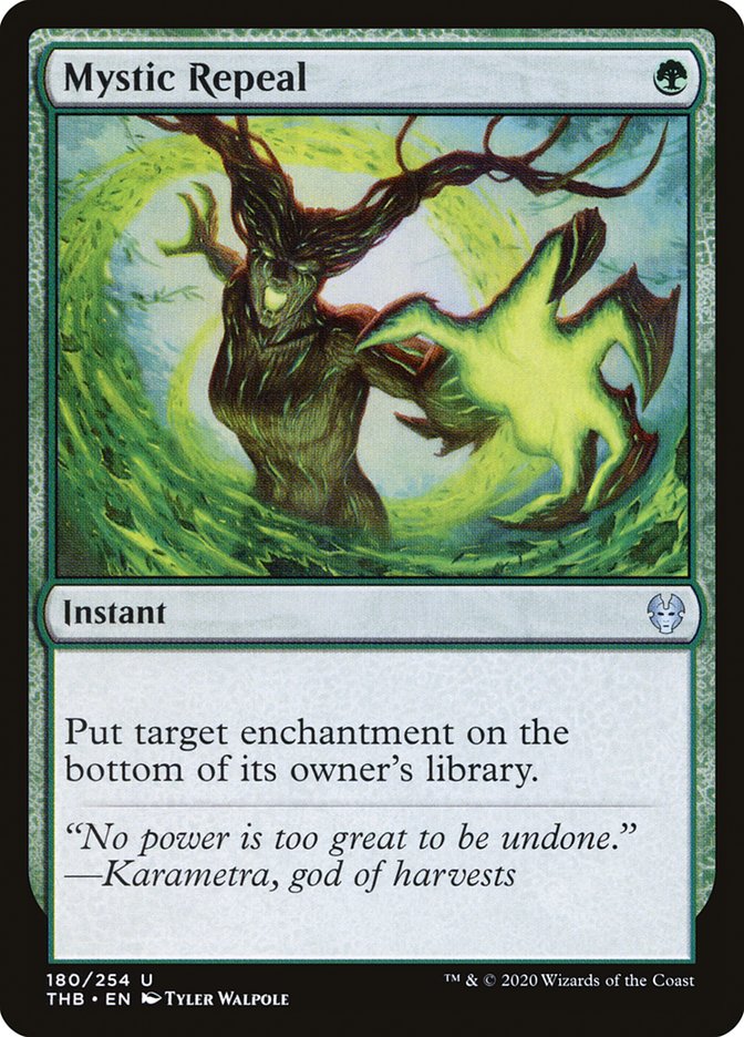 Mystic Repeal – Uncommon Magic: The Gathering card from Theros Beyond Death (#180)