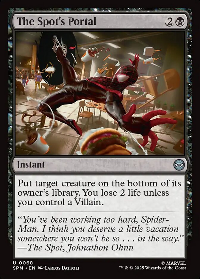 The Spot's Portal – Uncommon Magic: The Gathering card from Marvel's Spider-Man (#68)