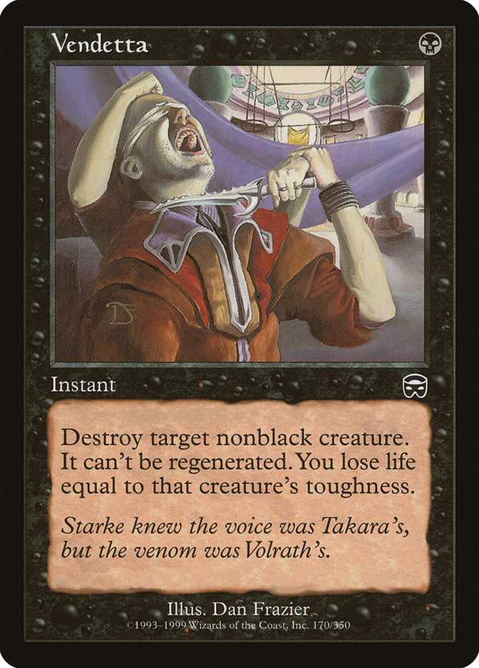 Vendetta – Common Magic: The Gathering card from Mercadian Masques (#170)