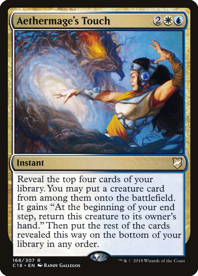 Aethermage's Touch – Rare Magic: The Gathering card from Commander 2018 (#168)
