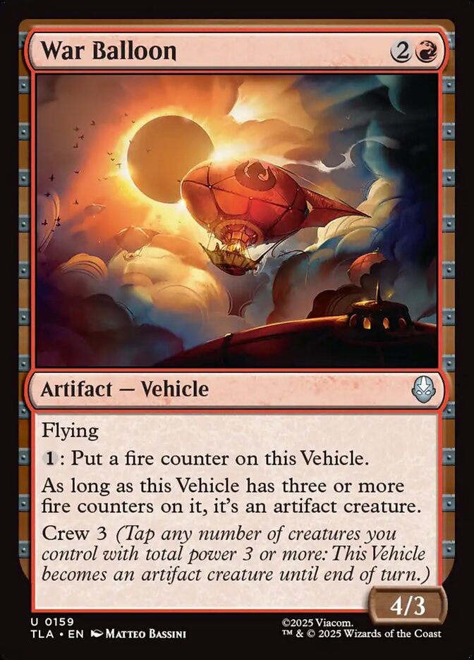 War Balloon – Uncommon Magic: The Gathering card from Avatar: The Last Airbender (#159)