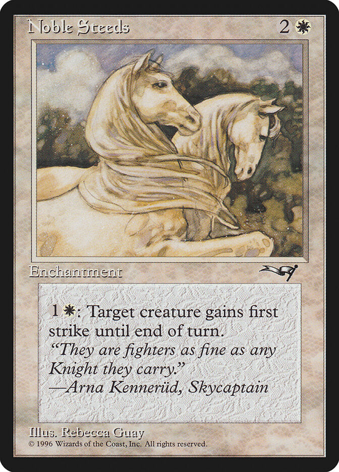 Noble Steeds – Common Magic: The Gathering card from Alliances (#11b)