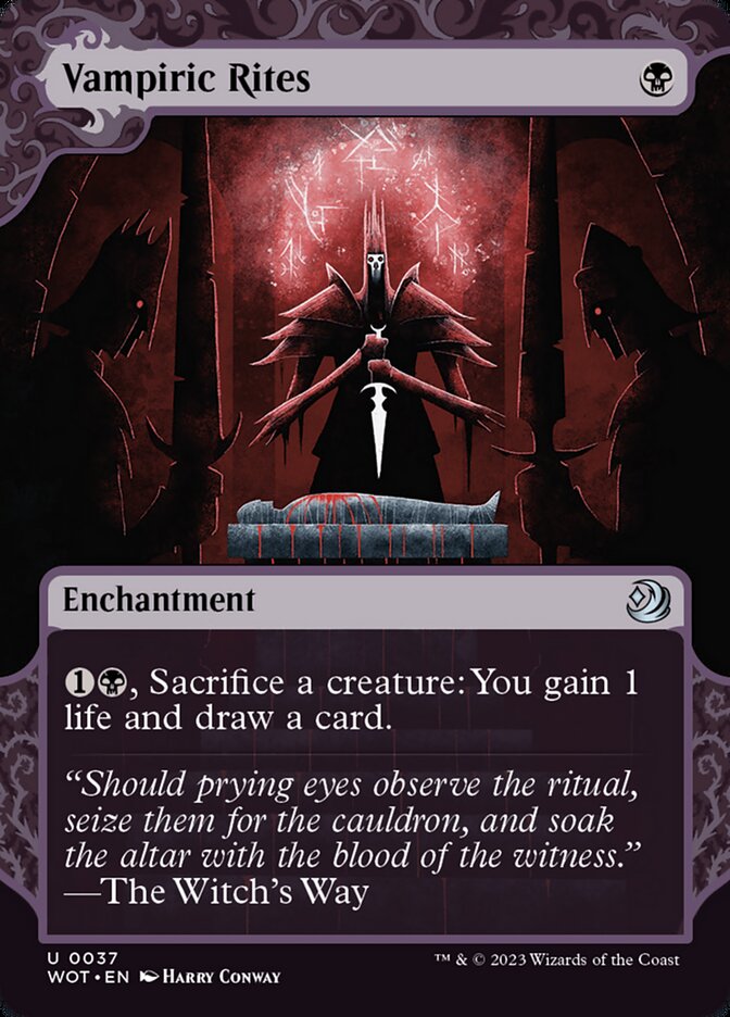 Vampiric Rites – Uncommon Magic: The Gathering card from Wilds of Eldraine: Enchanting Tales (#37)