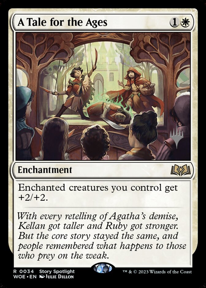 A Tale for the Ages – Rare Magic: The Gathering card from Wilds of Eldraine Promos (#34p)