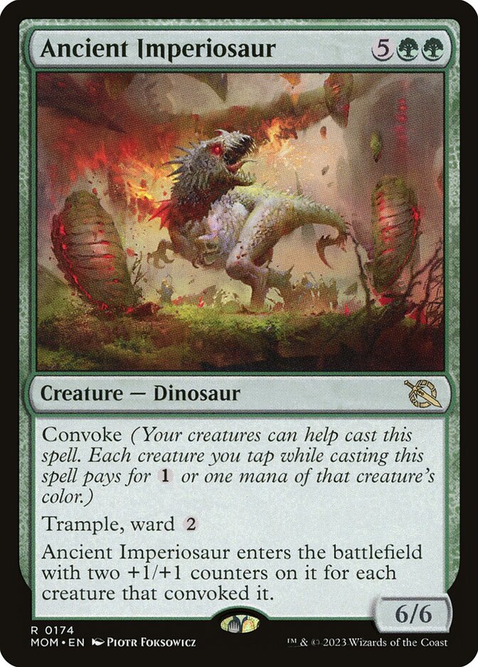 Ancient Imperiosaur – Rare Magic: The Gathering card from March of the Machine (#174)