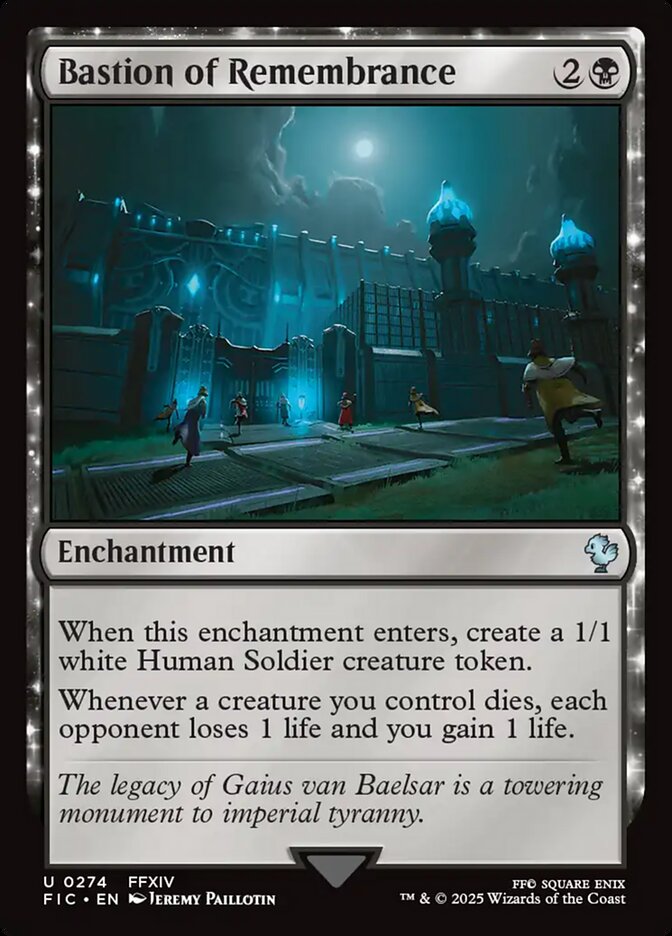 Bastion of Remembrance – Uncommon Magic: The Gathering card from Final Fantasy Commander (#274)