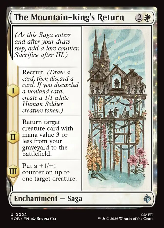 The Mountain-king's Return – Uncommon Magic: The Gathering card from The Hobbit (#22)