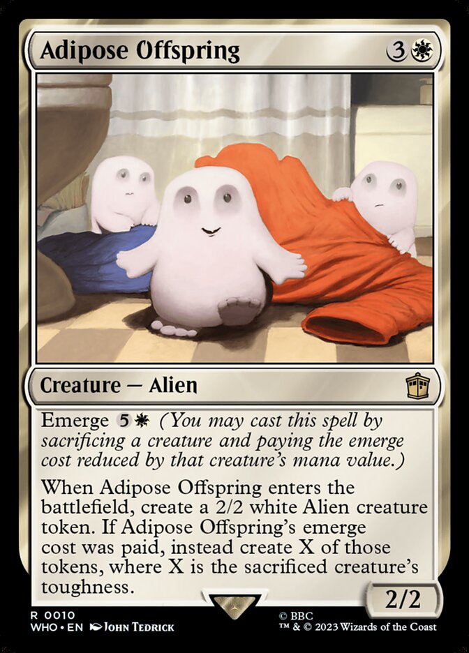 Adipose Offspring – Rare Magic: The Gathering card from Doctor Who (#10)