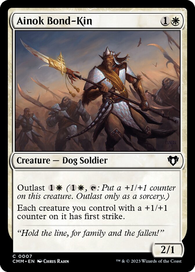 Ainok Bond-Kin – Common Magic: The Gathering card from Commander Masters (#7)