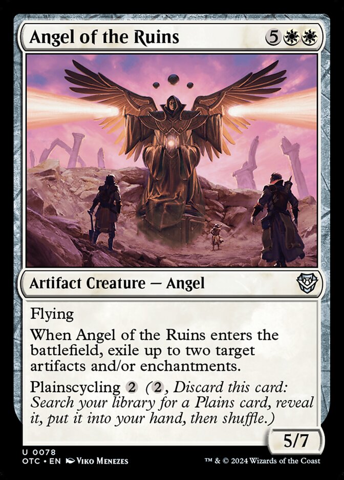Angel of the Ruins – Uncommon Magic: The Gathering card from Outlaws of Thunder Junction Commander (#78)