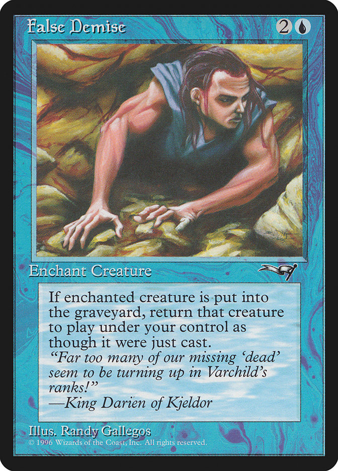 False Demise – Common Magic: The Gathering card from Alliances (#27a)