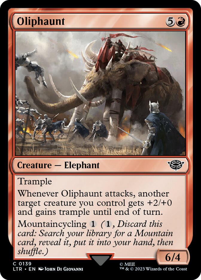 Oliphaunt – Common Magic: The Gathering card from The Lord of the Rings: Tales of Middle-earth (#139)