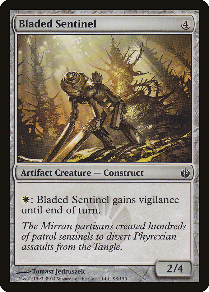 Bladed Sentinel – Common Magic: The Gathering card from Mirrodin Besieged (#98)
