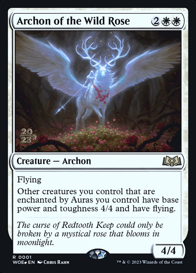 Archon of the Wild Rose – Rare Magic: The Gathering card from Wilds of Eldraine Promos (#1s)