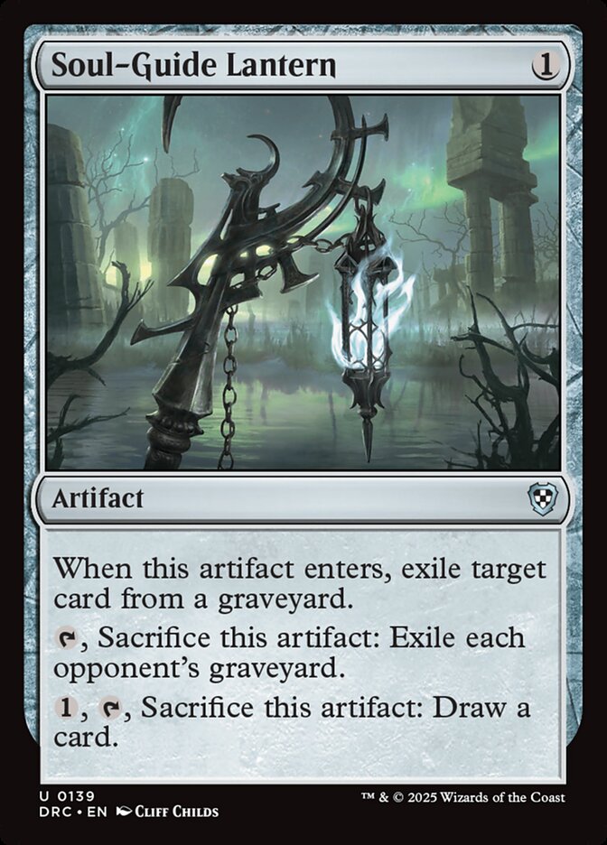 Soul-Guide Lantern – Uncommon Magic: The Gathering card from Aetherdrift Commander (#139)