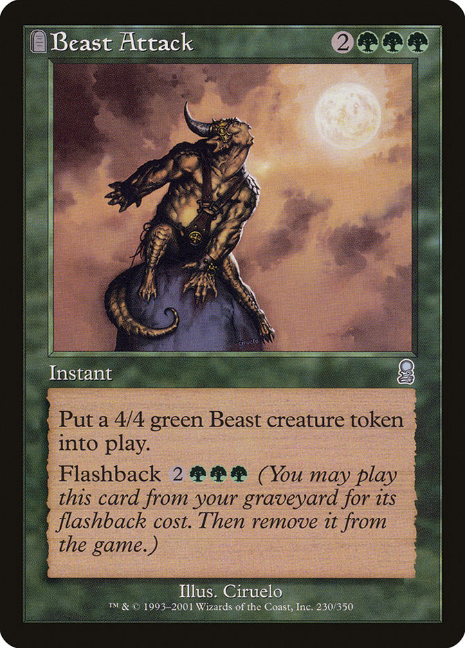 Beast Attack – Uncommon Magic: The Gathering card from Odyssey (#230)