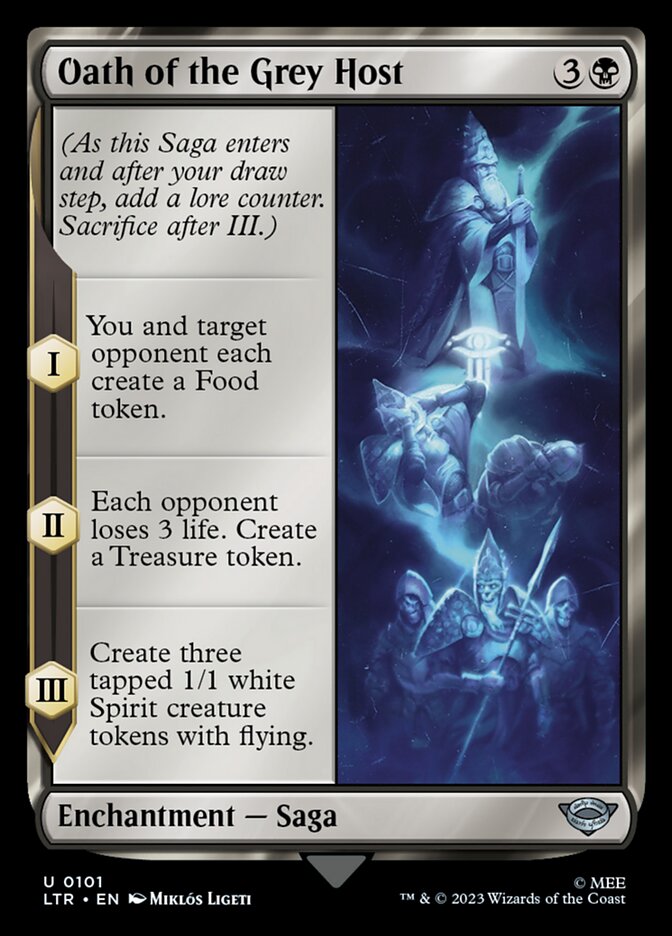 Oath of the Grey Host – Uncommon Magic: The Gathering card from The Lord of the Rings: Tales of Middle-earth (#101)