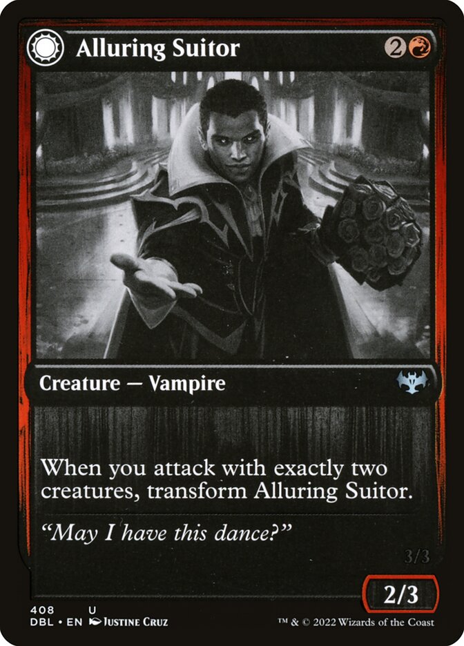 Alluring Suitor // Deadly Dancer – Uncommon Magic: The Gathering card from Innistrad: Double Feature (#408)