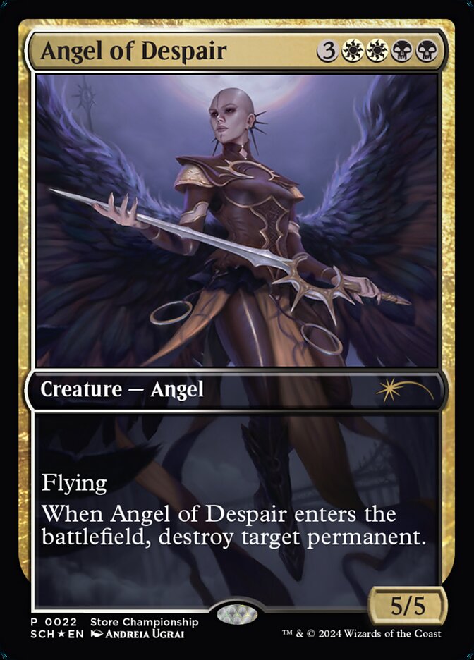 Angel of Despair – Rare Magic: The Gathering card from Store Championships (#22)