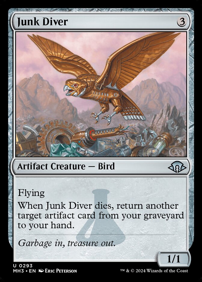 Junk Diver – Uncommon Magic: The Gathering card from Modern Horizons 3 (#293)