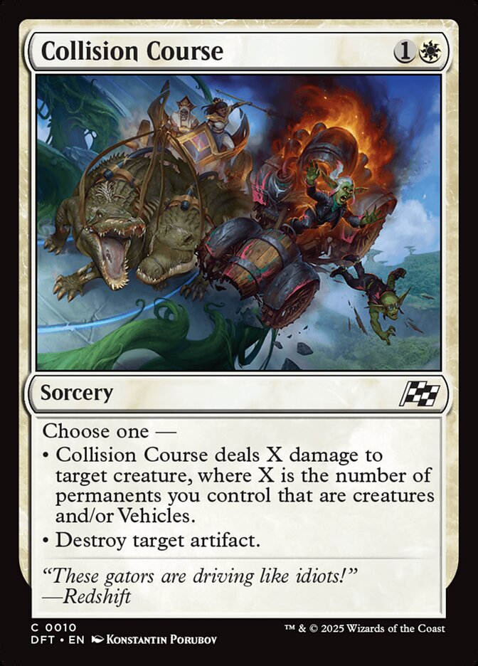 Collision Course – Common Magic: The Gathering card from Aetherdrift (#10)