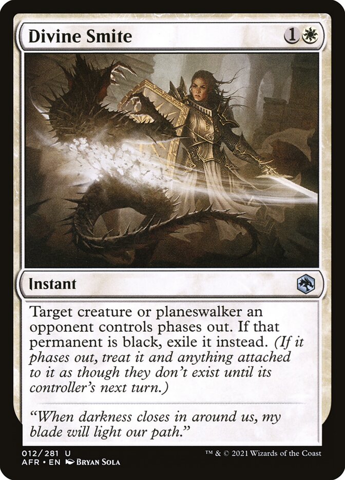 Divine Smite – Uncommon Magic: The Gathering card from Adventures in the Forgotten Realms (#12)