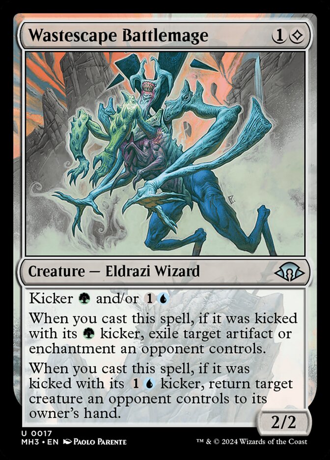 Wastescape Battlemage – Uncommon Magic: The Gathering card from Modern Horizons 3 (#17)