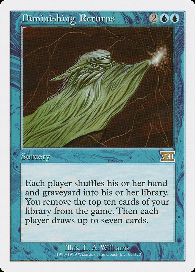 Diminishing Returns – Rare Magic: The Gathering card from Classic Sixth Edition (#65)
