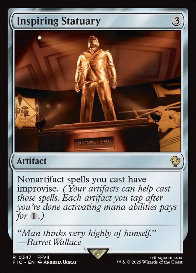 Inspiring Statuary – Rare Magic: The Gathering card from Final Fantasy Commander (#347)