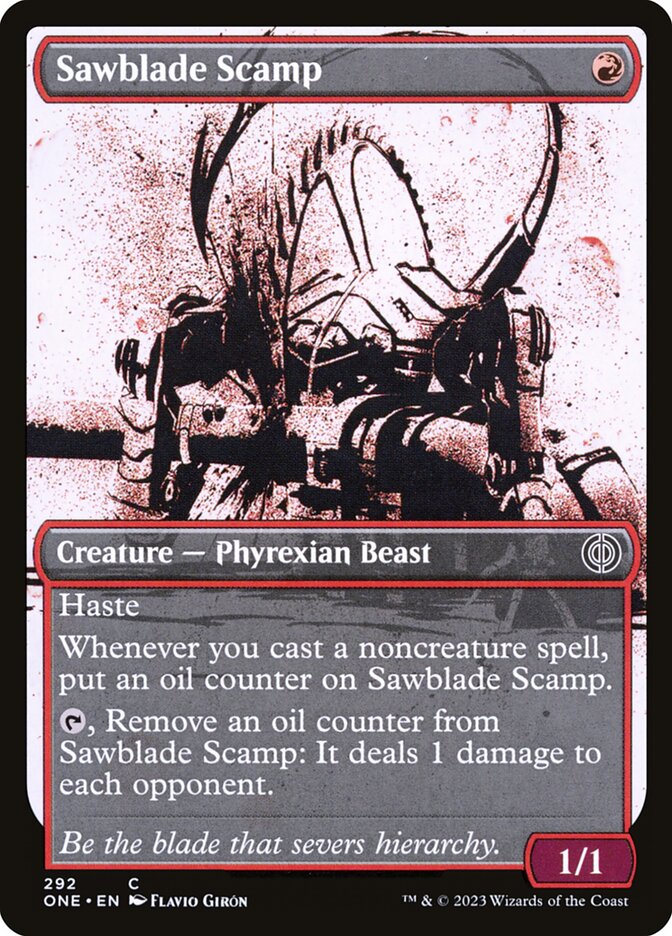 Sawblade Scamp – Common Magic: The Gathering card from Phyrexia: All Will Be One (#292)