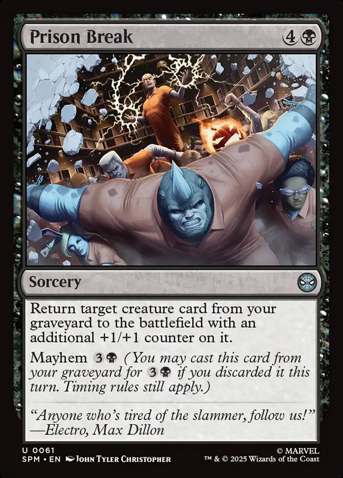 Prison Break – Uncommon Magic: The Gathering card from Marvel's Spider-Man (#61)