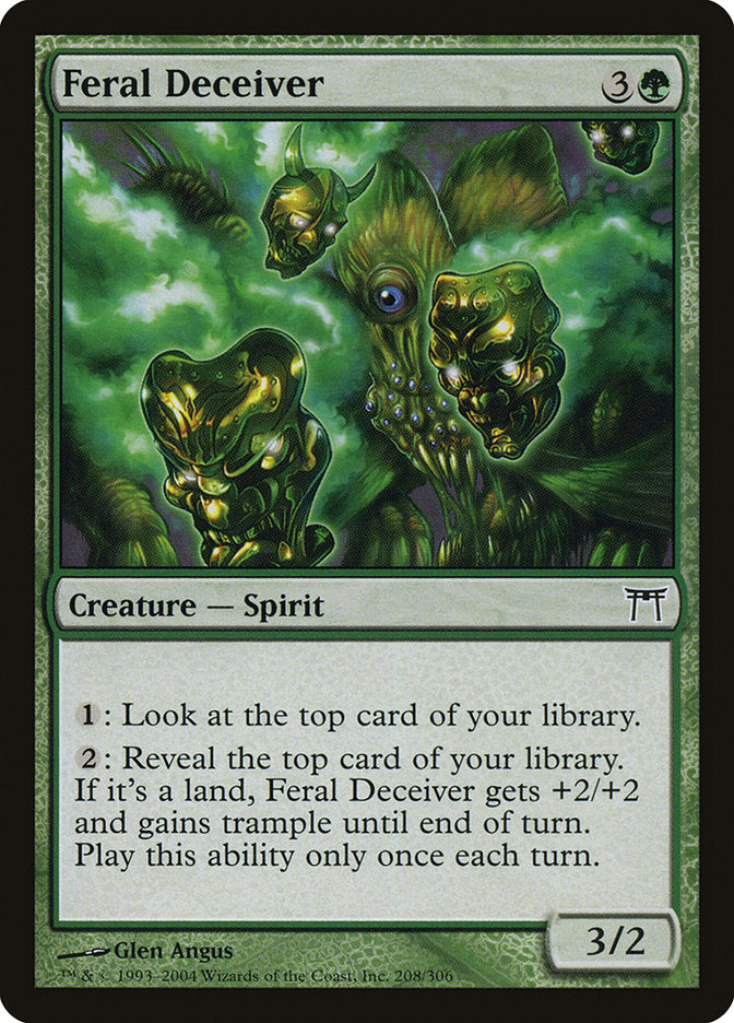 Feral Deceiver – Common Magic: The Gathering card from Champions of Kamigawa (#208)