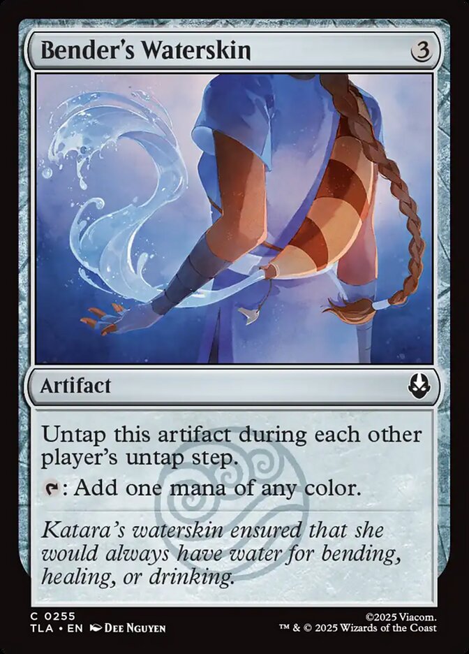 Bender's Waterskin – Common Magic: The Gathering card from Avatar: The Last Airbender (#255)