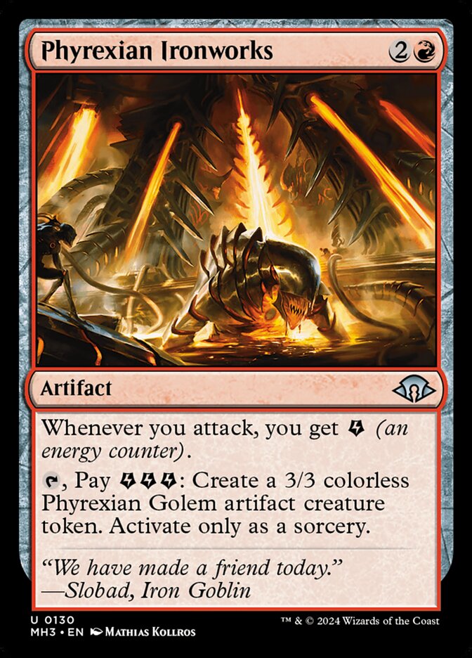 Phyrexian Ironworks – Uncommon Magic: The Gathering card from Modern Horizons 3 (#130)