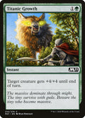 Titanic Growth – Common Magic: The Gathering card from Core Set 2021 (#210)