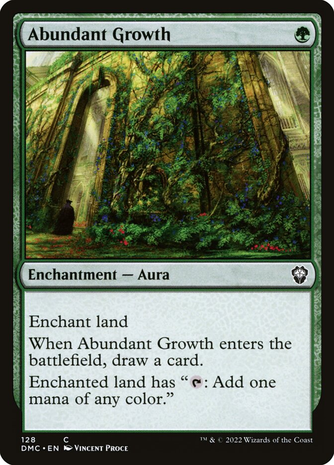 Abundant Growth – Common Magic: The Gathering card from Dominaria United Commander (#128)