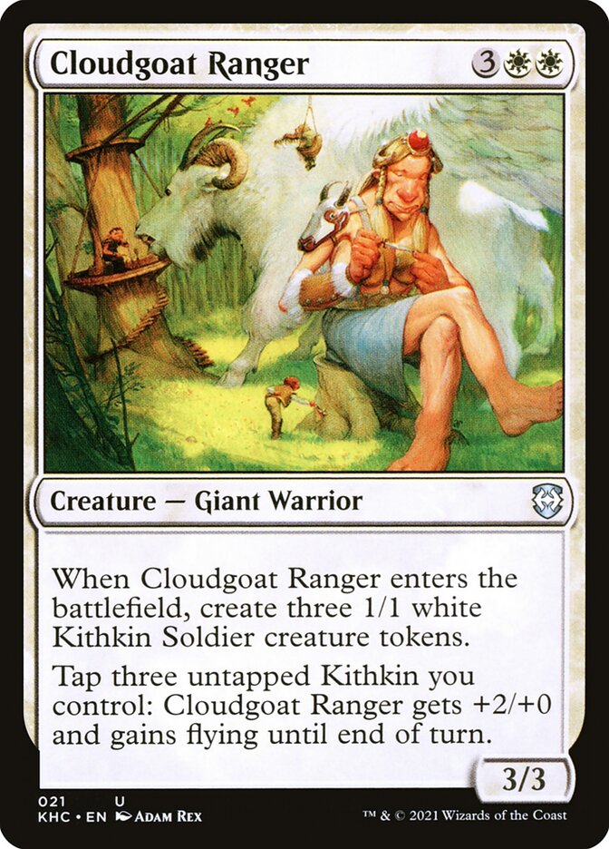 Cloudgoat Ranger – Uncommon Magic: The Gathering card from Kaldheim Commander (#21)