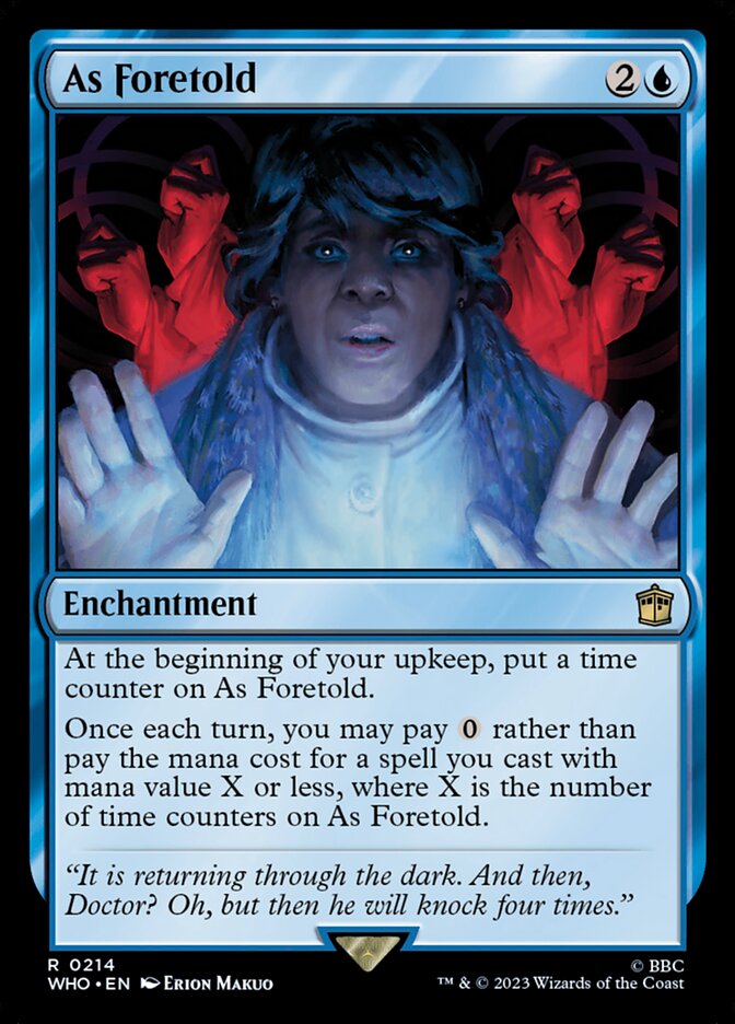As Foretold – Rare Magic: The Gathering card from Doctor Who (#214)