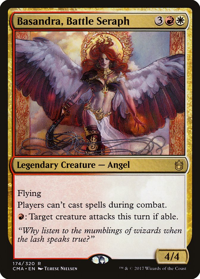Basandra, Battle Seraph – Rare Magic: The Gathering card from Commander Anthology (#174)