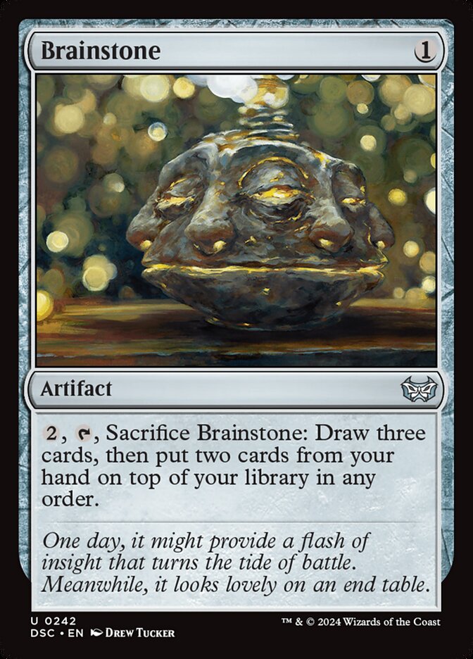 Brainstone – Uncommon Magic: The Gathering card from Duskmourn: House of Horror Commander (#242)