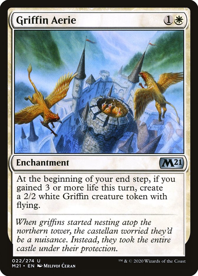 Griffin Aerie – Uncommon Magic: The Gathering card from Core Set 2021 (#22)