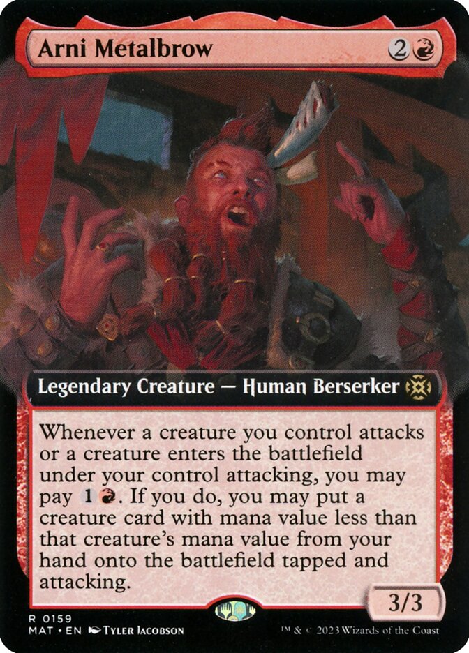Arni Metalbrow – Rare Magic: The Gathering card from March of the Machine: The Aftermath (#159)