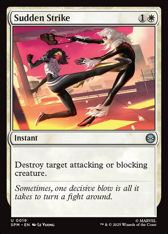 Sudden Strike – Uncommon Magic: The Gathering card from Marvel's Spider-Man (#19)